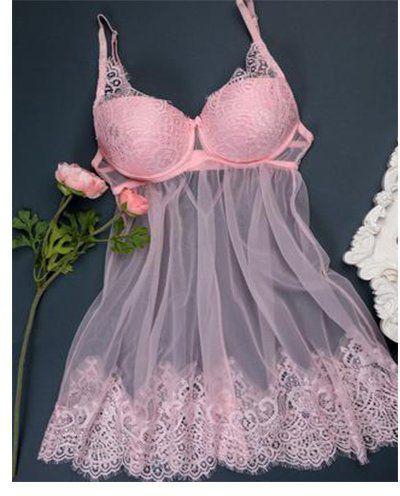 Lingerie Babydoll And Playsuit Chiffon Clear Short Pajamas