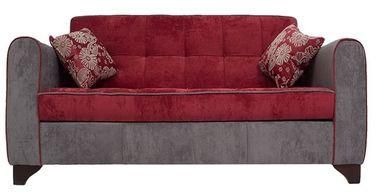 Sofa Art Sofa Bed with Arms - Red/Grey