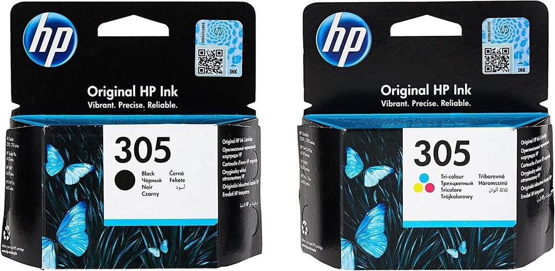 HP 305 Black Original Ink Cartridge (1) + HP 305 Tri-Color Original Ink Cartridge(1)