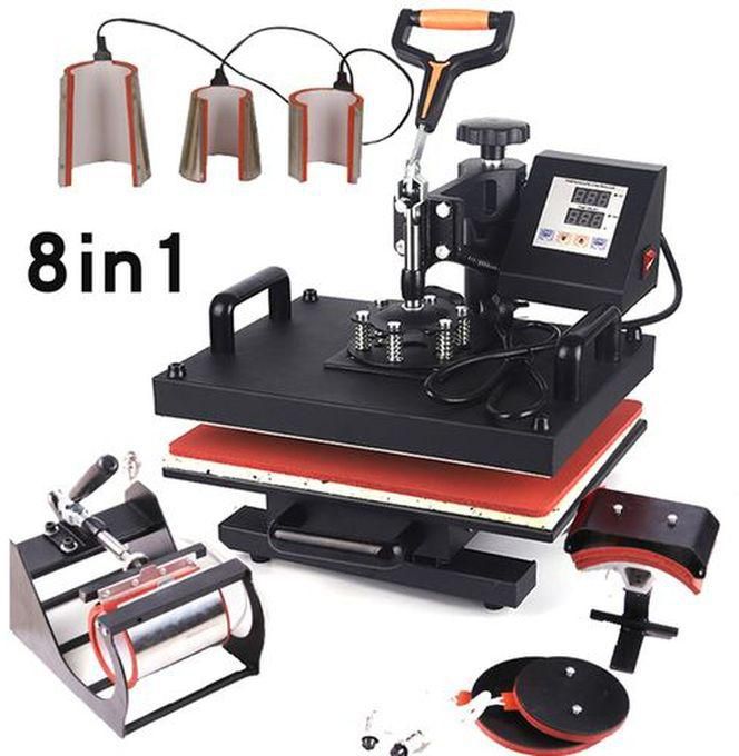 Combo Heat Press Machine 8 In 1 For T-Shirt Printing