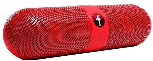 MARGOUN PILL BLUETOOTH WIRELESS SPEAKER FOR PC LAPTOP IPHONE IPAD SAMSUNG TABLETS RED