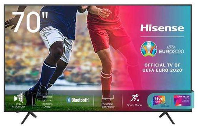 Hisense 70''Inch Smart UHD 4K TV+Netflix,Youtube,Prime Video-70A7100