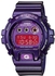 Casio G-Shock Unisex Purple Digital Dial Purple Resin Band Watch [DW-6900CC-6]