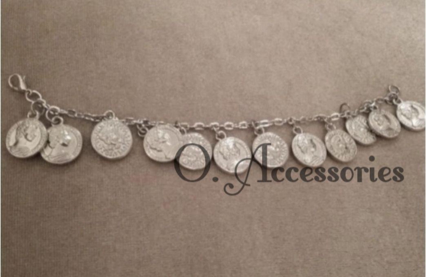 O Accessories Bracelet Silver Coine_silver Colour_metal
