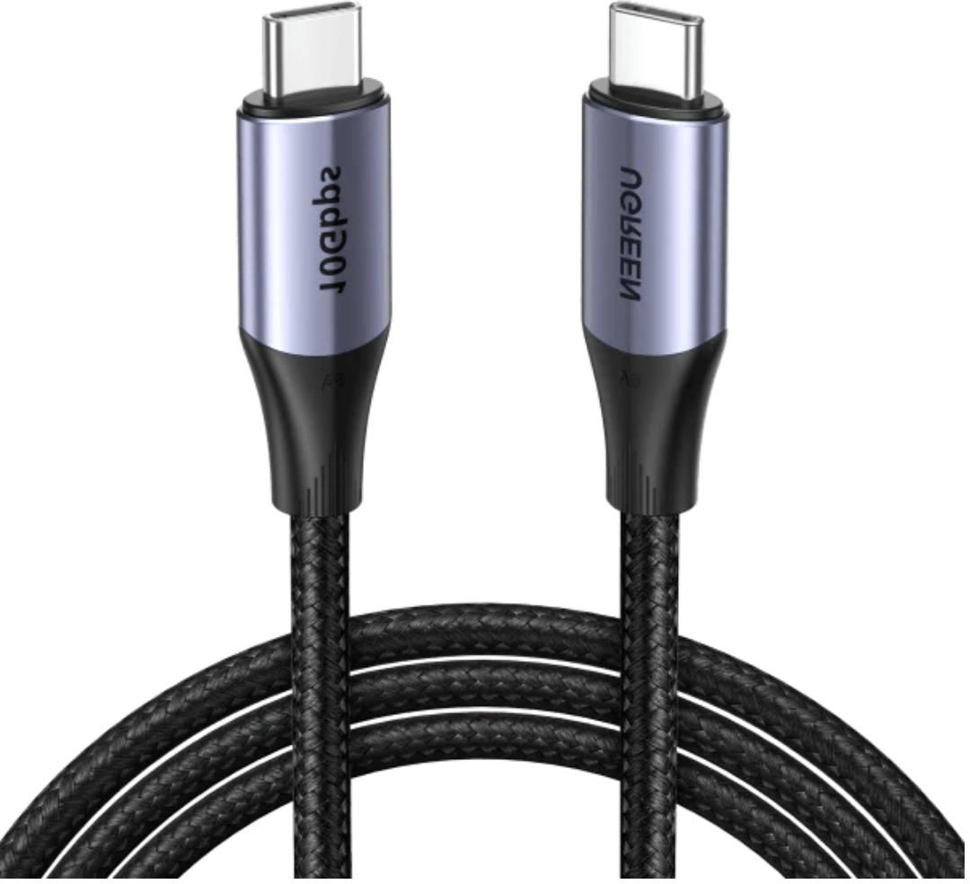 Ugreen Usb-c 3.1 Gen1 Male To Male 3a Data Cable (60w, 4k@60hz) – Ug-50751