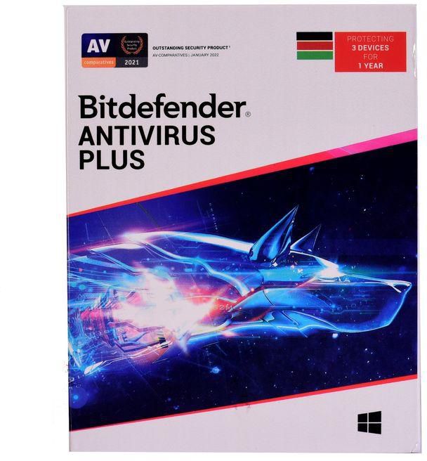 Bitdefender Antivirus Plus - 3 User + Free Flash Disk