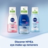 NIVEA Double Effect Waterproof Eye Make-Up Remover (125 ml), Daily Use Face Cleanser for Make-Up and Mascara with Cornflower Extract and Biotin