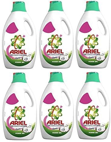 Ariel Liquid Detergent With Touch of Downy - Pack of 6 Bottles (6 x 2L)