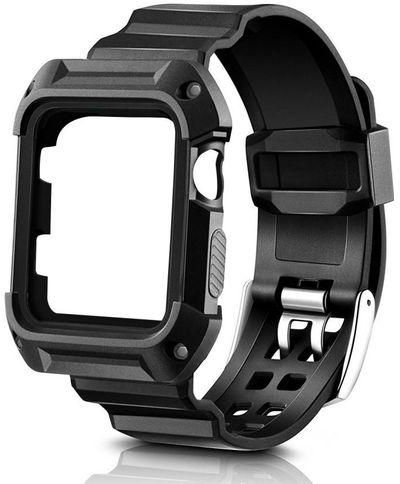 Generic Rugged Watch Starp For Apple Watch 42mm/ Black