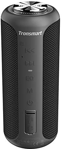 Tronsmart T6 Plus Upgraded, Ultra Premium 40W Bluetooth Speaker, Loud 360 HD Surround Sound, IPX6 Waterproof Bluetooth Speaker, Tri-Bass Effect, 15H Playtime,NFC, Party Speaker Indoor Outdoor - Black