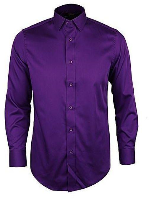 Quality Men's Plain Shirts - Purple