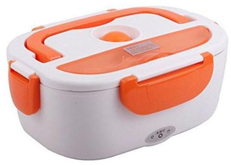 Generic - Electric Lunch Box White/Orange 17X10.8X23.5Centimeter