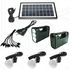 Gdl GD 8017 Solar Lighting System Kit with 3 LED Lights, Solar Panel, Power cable and Multiple Phone Charger