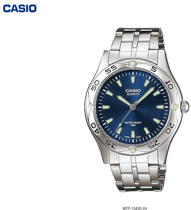 Casio MTP-1243D Analog Watches 100% Original & New (2 Colors)