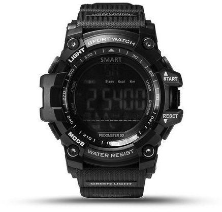 EX16 Smart Watch(Alarm clock, pedometer, stopwatch)-Black