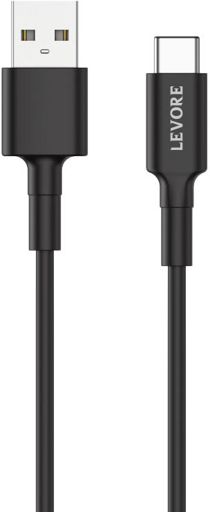Levore USB-A to USB-C Cable, 1.0M, Black