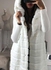 Solid Fluffy Jacket White