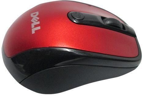 DELL Wireless Mouse - With 2.4 Ghz - USB Receiver - Black & Red