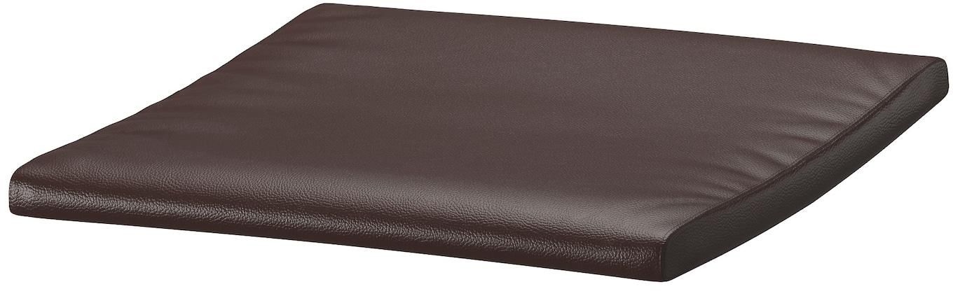 POÄNG Footstool cushion - Glose dark brown