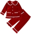 2022 Christmas Family Matching Kids Pyjamas Red Warm Velvet Boy Girl Dress Sleepwear Clothes Toddler Children Christmas Pjs Gift