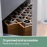 Wooden Spice Rack Organizer with Jars and Spice Labels, Cross Shape Spice Rack and Spice Organizer Stand for Kitchen Countertop Drawer or Wall Mounted (Stand with 11 Jars)