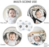 Baby Pillow, Infant Pillow Soft Baby Head Shaping Pillow for Sleeping Organic Cotton Washable 3D Breathable Air Mesh Protection for Flat Head Syndrome