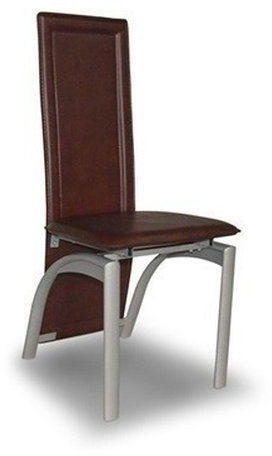 Leather Dining Chairs - Brown - Set Of 4