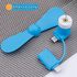 6 Packs Mini Cellphone Fan Portable 2-in-1Mobile Phone Fan Mini USB Cooling Fan Small Pocket Fan Compatible with iPhone/iPad/Android Smartphone/Tablet for Summer Outdoor Travel（ Colorful）