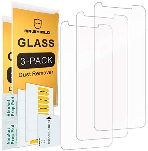 [3-Pack]- Mr.Shield for Google (Pixel 3a XL) [Tempered Glass] Screen Protector [Japan Glass with 9H Hardness] with Lifetime Replacement