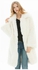 Solid Long Sleeves Overcoat White