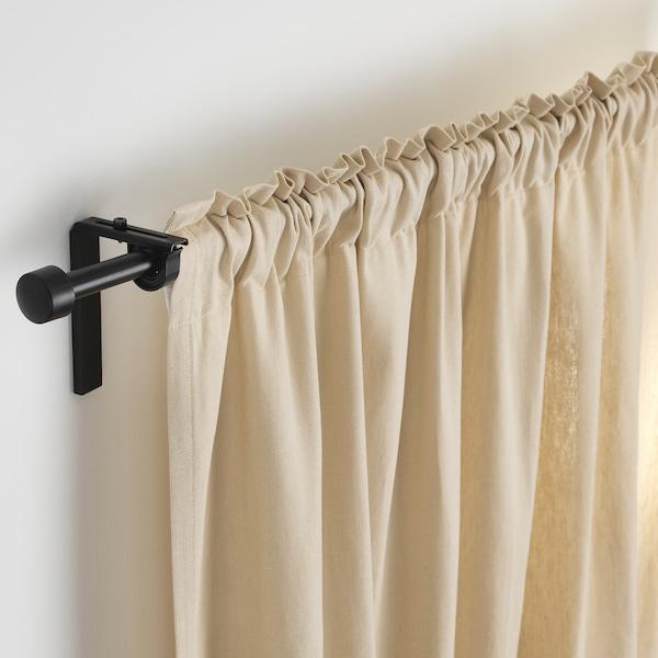 RÄCKA Curtain rod, black, 210-385 cm - IKEA