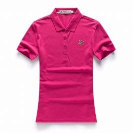 Burberry Custom Fit Ladies Short Sleeve Polo-Pink