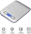 Stainless Steel Digital Kitchen Scale Silver 14 x 18 x 1.5cm