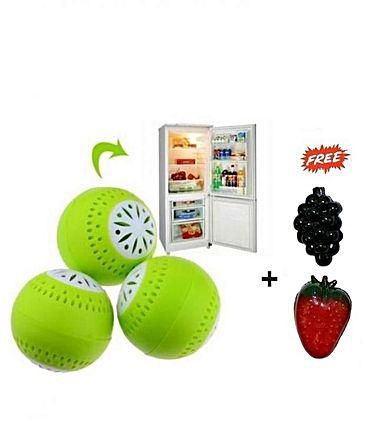 Generic Set Fridge Ball Fruits Vegetable Fresh Odor Absorb Refrigerator - 3 Pcs + Free Gift