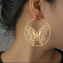 fluffy women accessories Flying Butterflies Earring Of Fluffy Women's Accessories-Gold