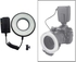 DMK Power Dmk-230 Macro Ultra Ring Light 232 LED Beads With Power Controller, Battery And Ring Adapters 52mm 55mm 58mm 62mm 67mm 72mm 77mm For Canon Nikon Lens