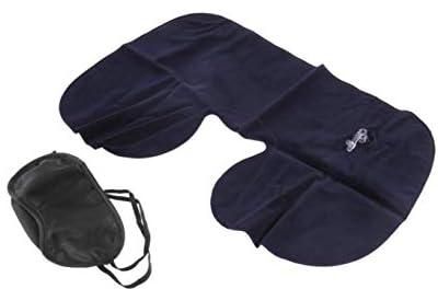 Neck Massage Pillow Navy Blue With Eye Cover Item No 450 -1 , 2724326803739