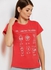 Graphic Printed Crew Neck T-Shirt Red