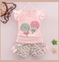 Baby Girl Cotton Lollipop T-Shirt & Short Pants Set Multicolour