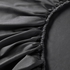 NATTJASMIN Fitted sheet - dark grey 90x200 cm