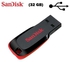 Sandisk 32GB USB Flash Disk + 32GB Micro SD Memory Card