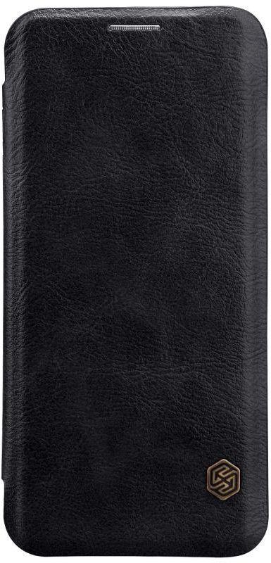 Samsung Galaxy S8 Plus Qin Flip Leather Case Cover - Black