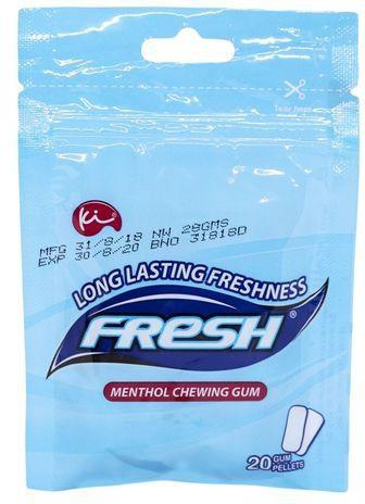 Fresh Gum Menthol 20 Gum Pellets