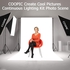 COOPIC S03 2M x 3M Background Support System With 3x3m White, Green Background Non woven and Continuous Lighting Kit for Photo Studio Product,Portrait and Video Shoot Photography
