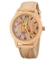 GENEVA High Quality Men's Imitation Wood Quartz Watch with Colorful Woodpecker Pattern Leather Band -Treestory