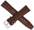 22mm Silicone Leather Replacement Strap Watchband For Honor Dream Watch 46mm Sport - Brown Silver Buckle