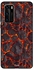 Skin Case Cover -for Huawei P40 Grey/Orange Grey/Orange