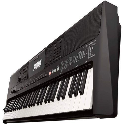 Yamaha PSR - E463 61, Key Portable Keyboard Musical Climax - Black