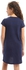 Izor Girls Printed Cap Sleeves Nightgown - Navy Blue
