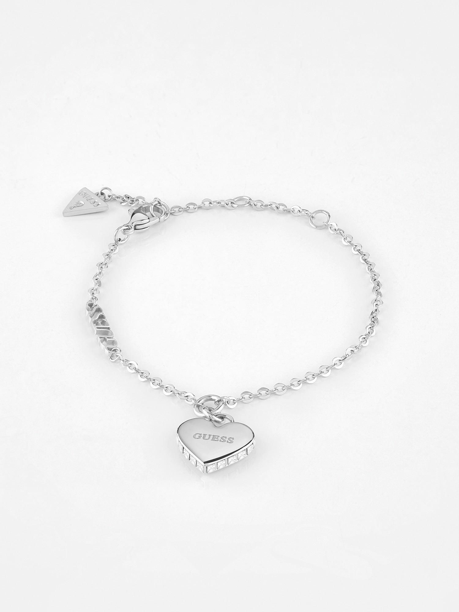Women's Bracelets Guess Jewelry Falling In Love Silver-Tone Bracelet